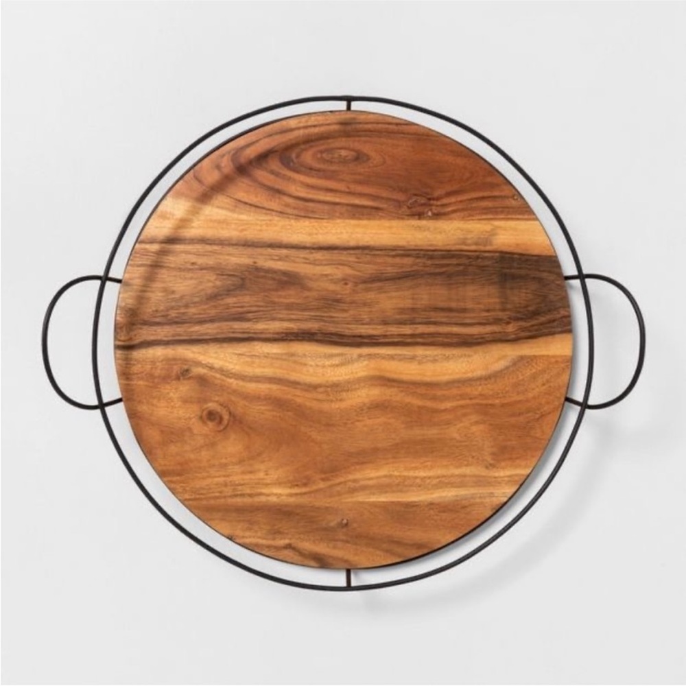 16” Wood and Metal Tray - Hearth & Hand™ with Magnolia